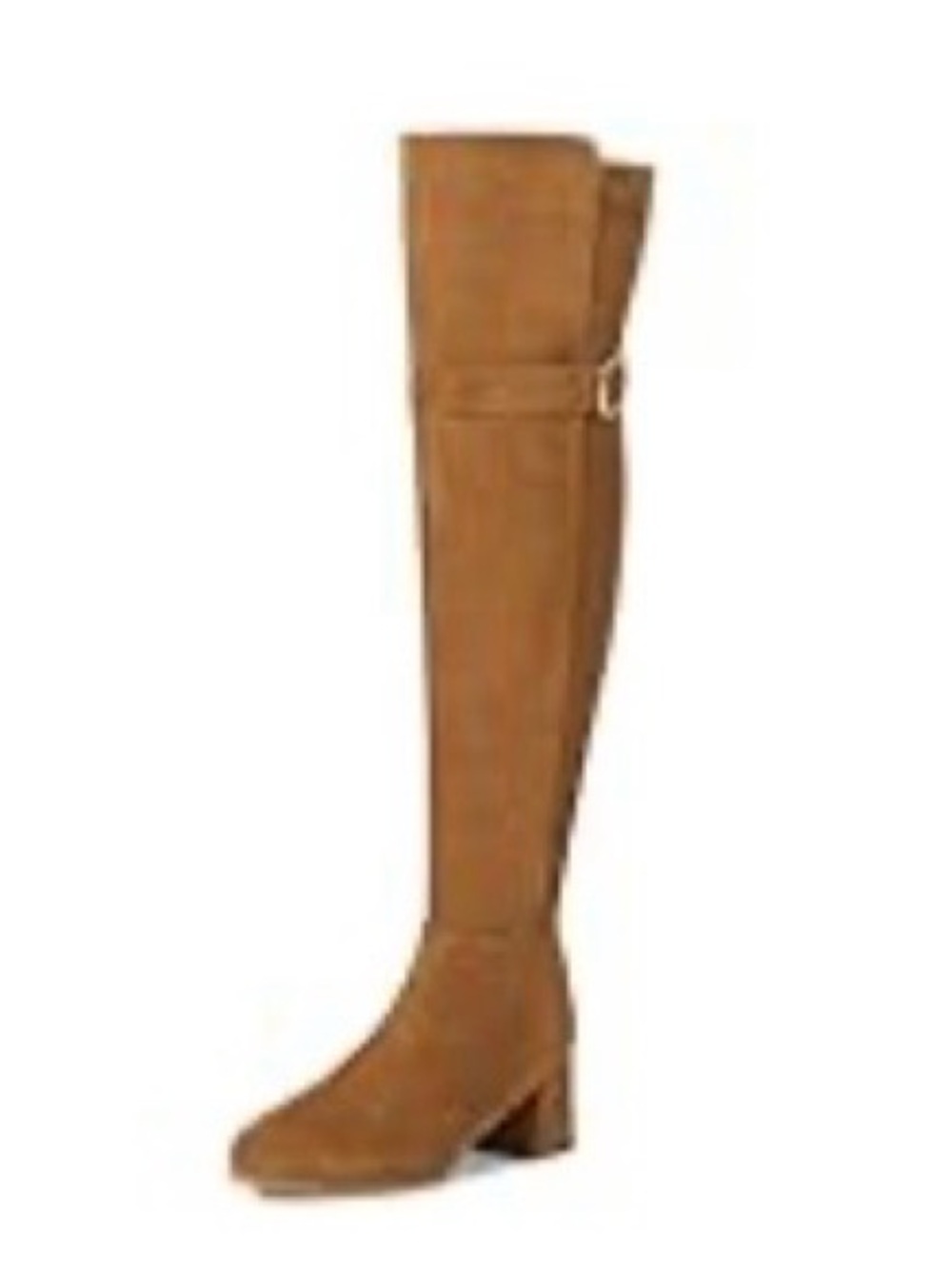 Over-the-Knee Suede Riding Boots - Tan- Never Worn